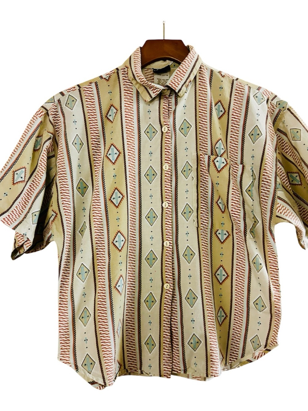 VTG Judy Knapp California shirt with a western feel design. Size: S